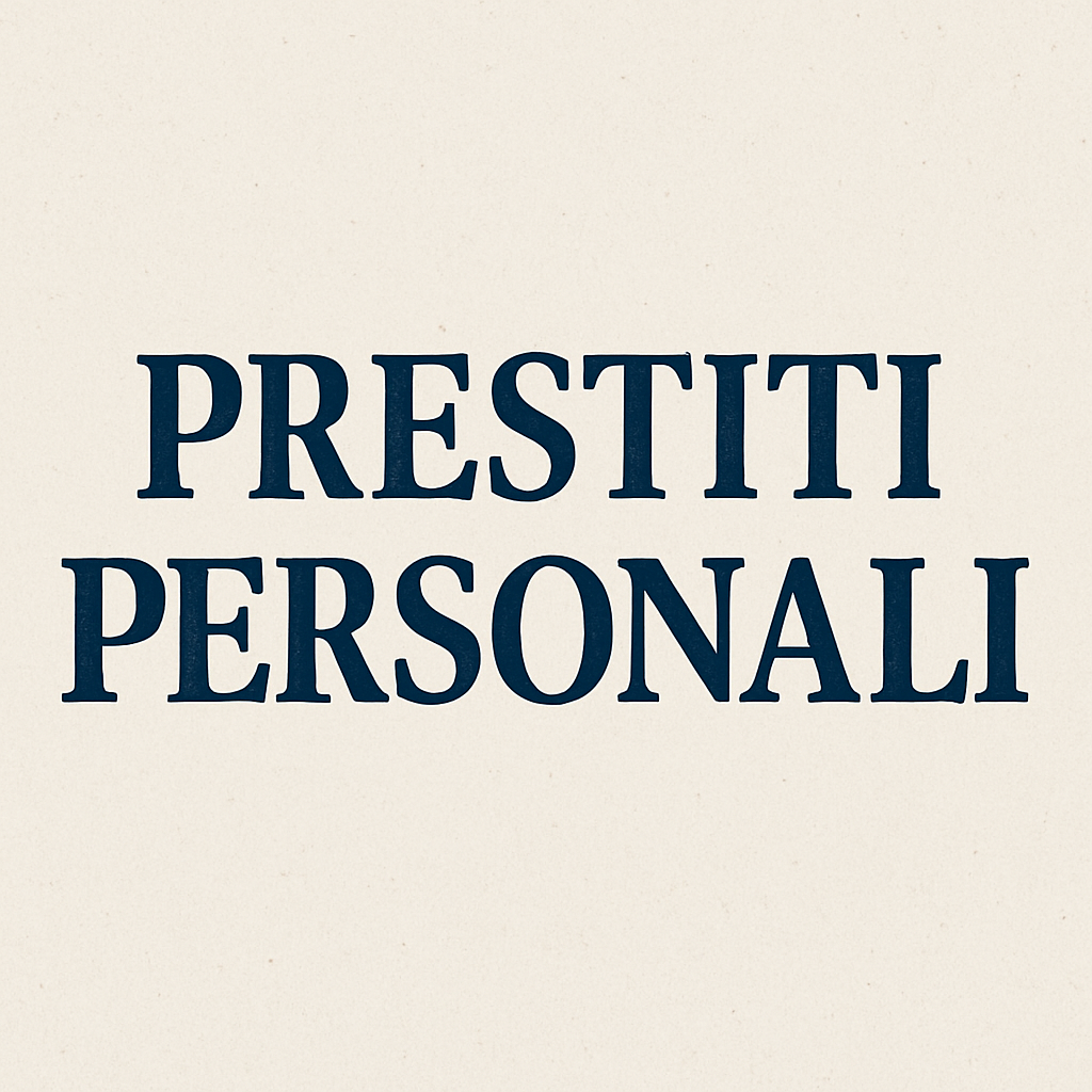 prestiti personali